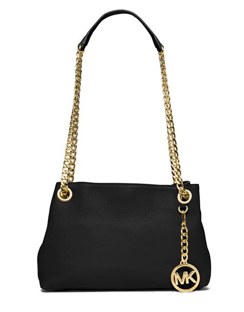 michael kors gold ring black leather purse|michael kors purses small black.